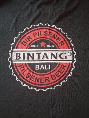 T Shirt Bintang Bali Indonesia Pilsener Pilsner Beer Bottle Cap Adult Size XXL